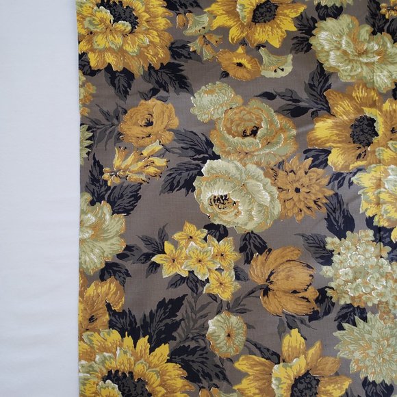 Vintage Midcentury 1940s/1950s Fabric-56 x 7 Yards-Amazing Floral Flowers Cotton - Picture 7 of 10